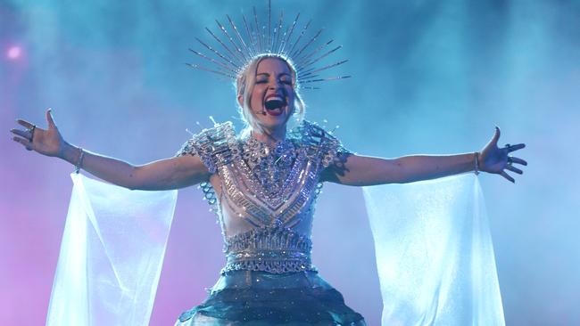 Kate Miller-Heidke performance broke the goosebumpsometer. Picture: Getty 