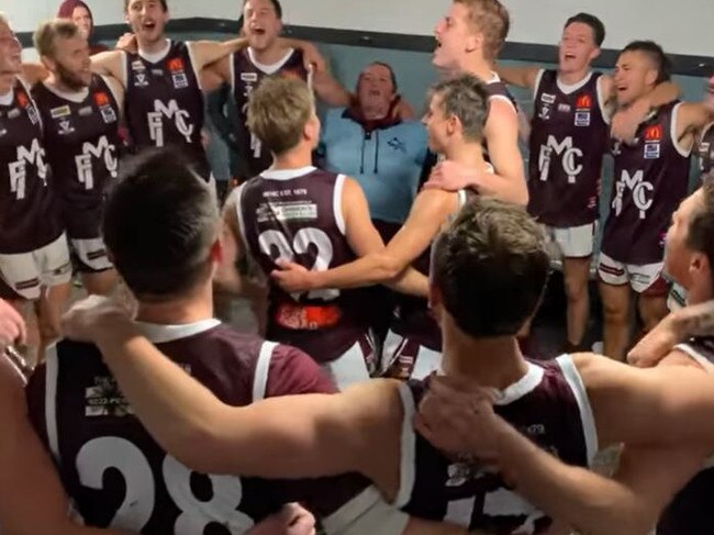 Melton sing the song after beating Sunbury.