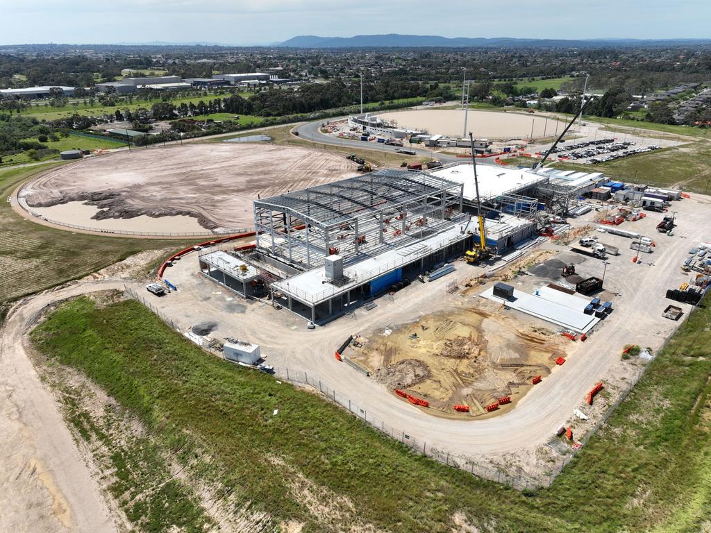 Hawthorn football club’s new Kennedy centre training precinct under construction. Picture: Supplied