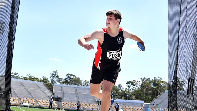 Queensland Representative School Sport track and field championships in Brisbane. Saturday October 12, 2024. Picture, John Gass