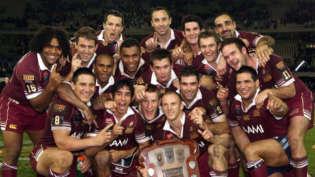 Carl Webb, FOG No. 124, pictured with the 2006 Queensland State of Origin team.