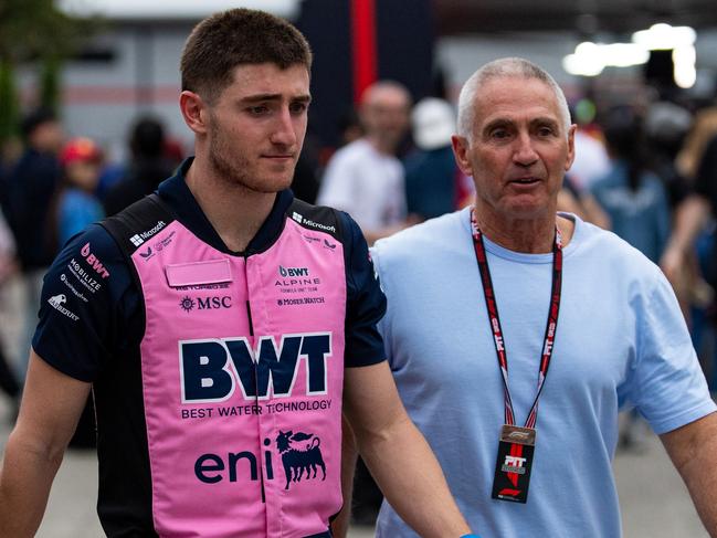 Jack Doohan with his famous Dad in Shanghai during March. Picture: Kym Illman/Getty Images