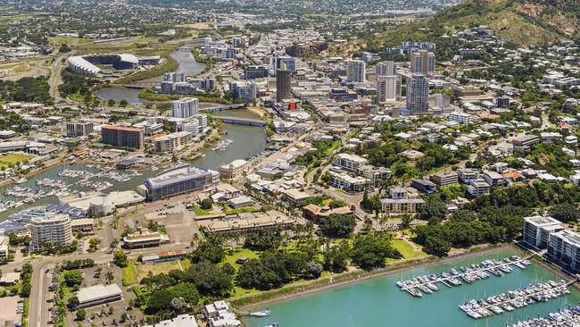 Aerial shot of Townsville, where investors are flocking due to its low vacancy rates and relative affordability. Picture: Suppplied