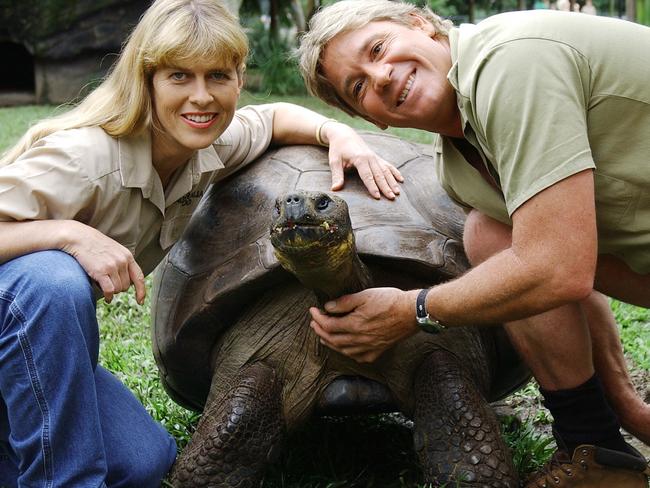 Steve and Terri Irwin at Australia Zoo.