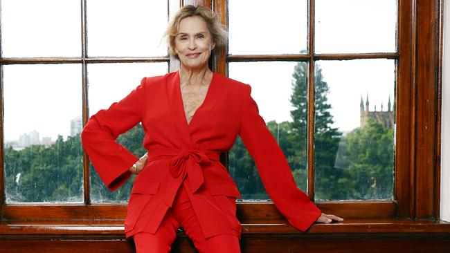 American model and actress Lauren Hutton still knows how to work a room. Picture: Richard Dobson