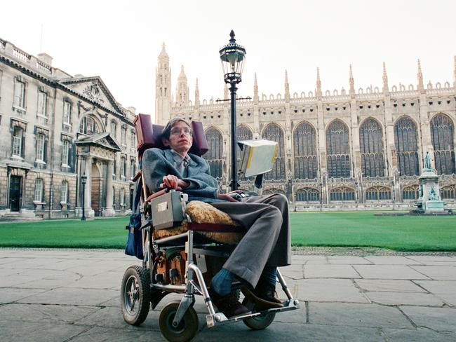 Professor Stephen Hawking Physics at Cambridge University in 1988. Picture: Brian Randle/Mirrorpix