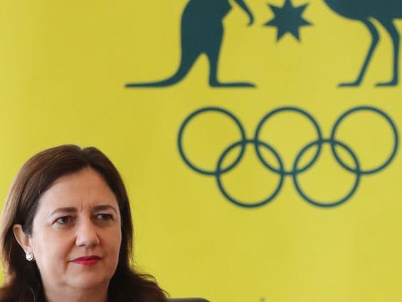 Annastacia Palaszczuk and John Coates meeting to discuss Brisbane's potential Olympic bid.