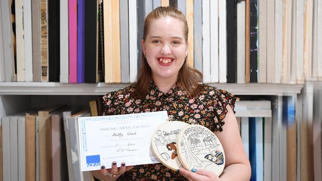 Shelby Ward received a Young Arts award from CQUniversity