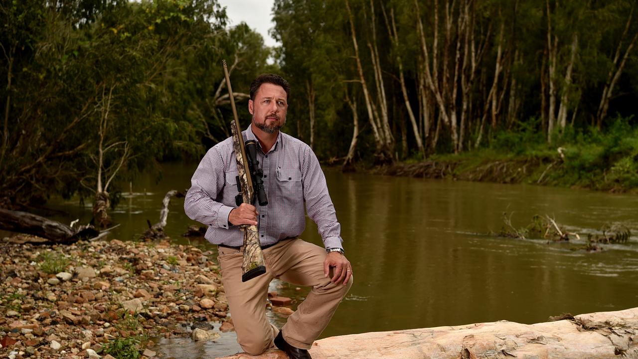 Hinchinbrook MP Nick Dametto on private property at Plum Tree Creek at the Pinnacles, near Townsville. Picture: Evan Morgan