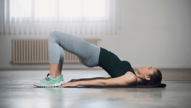 Glute bridgen and building booties. Image: iStock