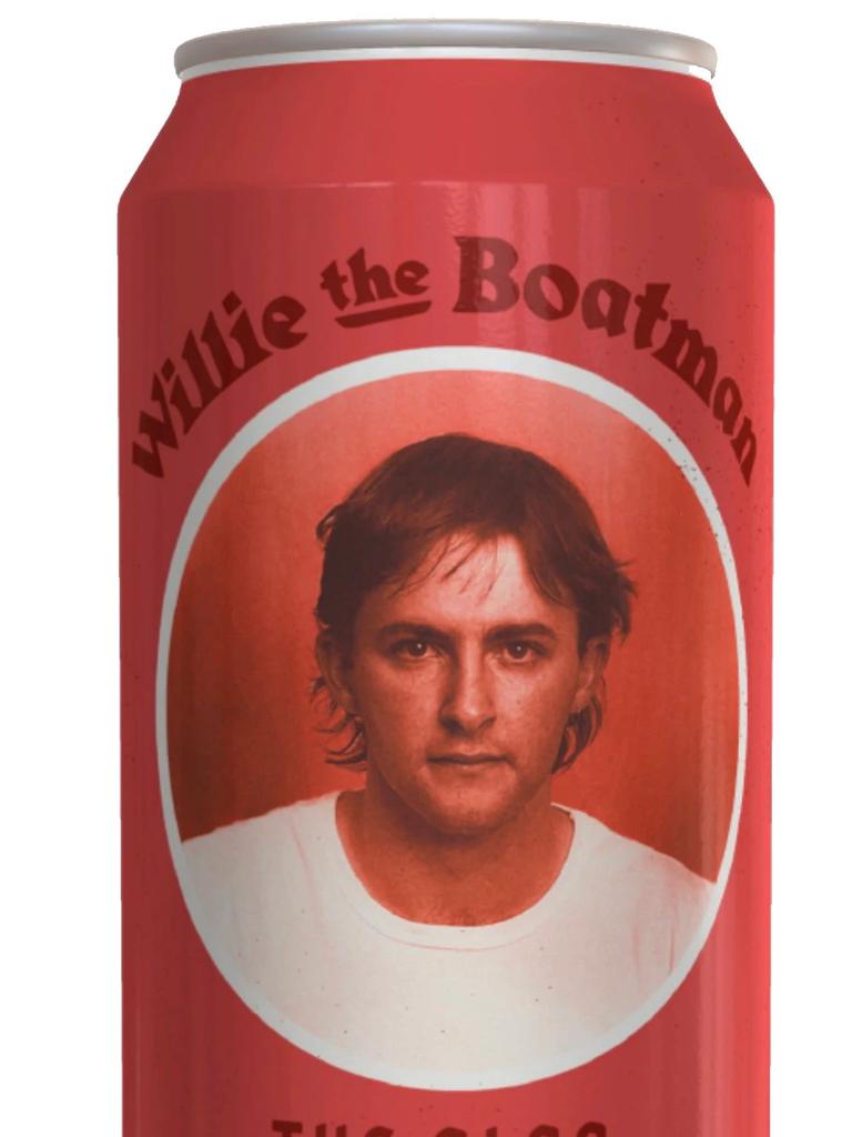 Willie the Boatman's latest beer, The Albo pale ale, featuring a picture of the Labor leader from his uni days.