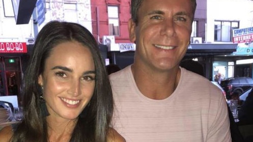 Wayne Carey and girlfriend Jessica Paulke have welcomed a baby boy. Picture: Facebook