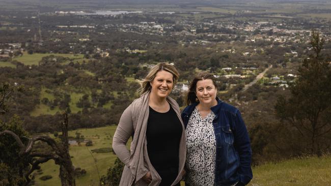 Tammie Meehan and Carly McKinnis are founders of One Red Tree Resource Centre that provides mental health services to families and young people across western Victoria. Picture: Nicole Cleary