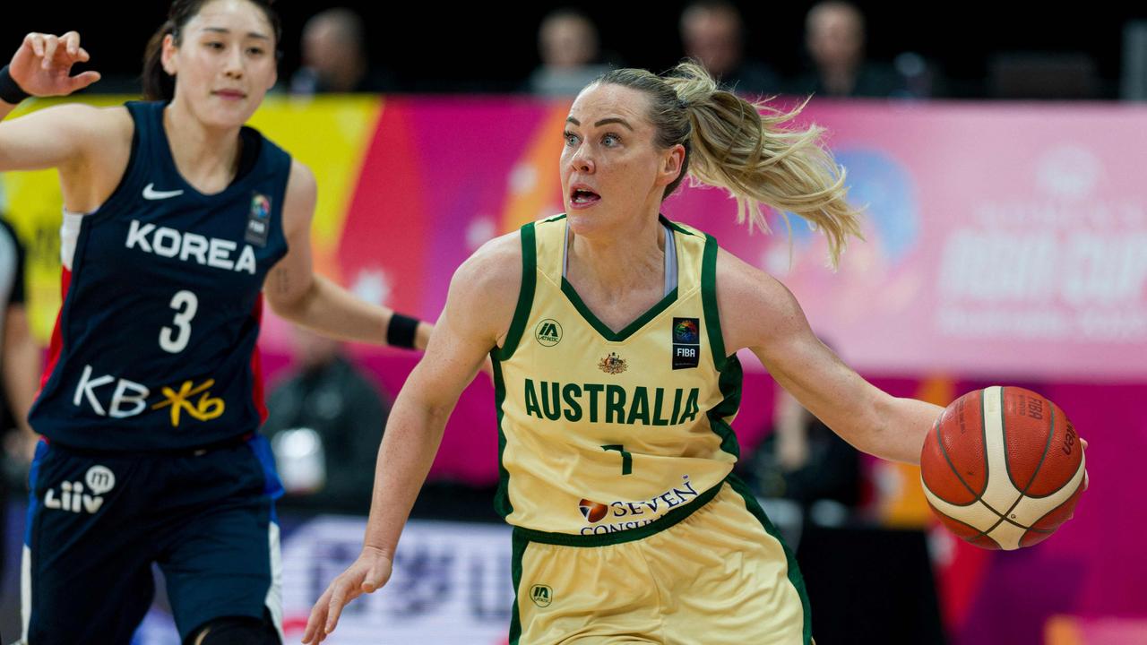 Australian Opals star Tess Madgen and the Sydney Flames will compete at the River City Rebound. (Photo by ANDY CHEUNG / AFP)