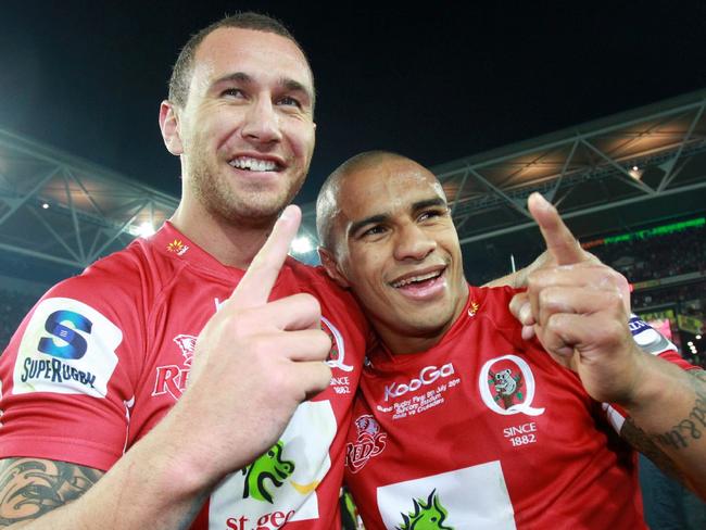 Will we see Quade Cooper and Will Genia share a field for Queensland in the future? Picture: Darren England.