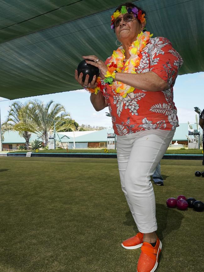 Aunty Jenny Springham got into the day's theme of 'Hawaii'. Photo Solana Photography.