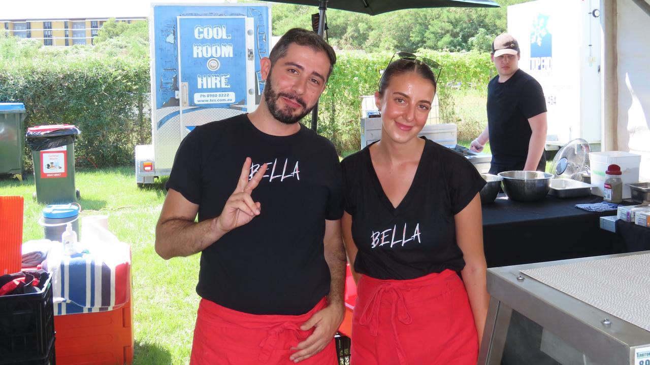 Staff at Bella at the 2025 Darwin Italian Festival. Picture: Aden Hill