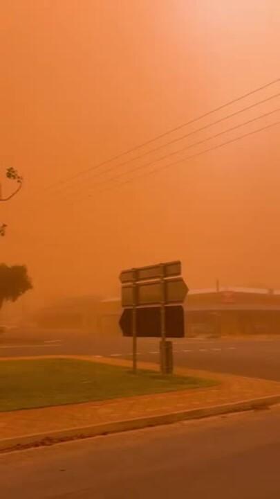 Dust Storm Smothers South Australian Town