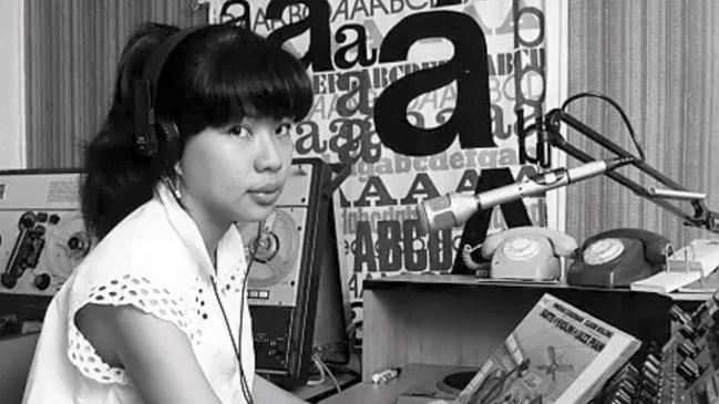 Chin in her early days as a journalist.