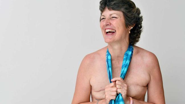 Tiana Fry, who had a double mastectomy talks about her life following cancer treatment. Picture: Tony Martin
