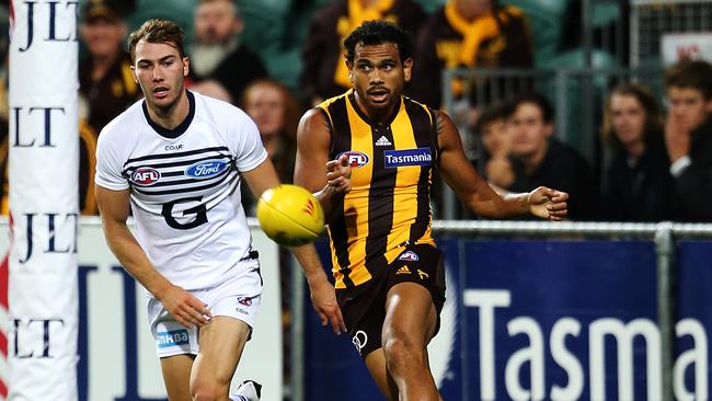 Cyril Rioli proved he is human with an uncharecteristic miss in the third quarter. Picture: Chris Kidd