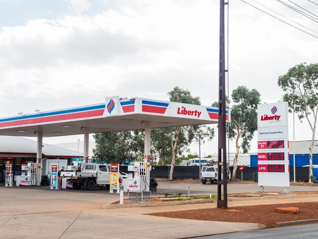 Liberty Indervon petrol station Stuart Highway Alice Springs. January 31 2018.