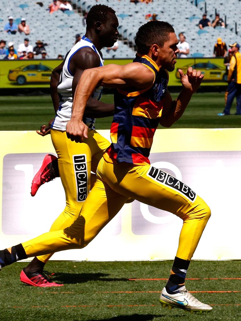 Charlie Cameron competes in the Grand Final sprint in 2015. Picture: Wayne Ludbey