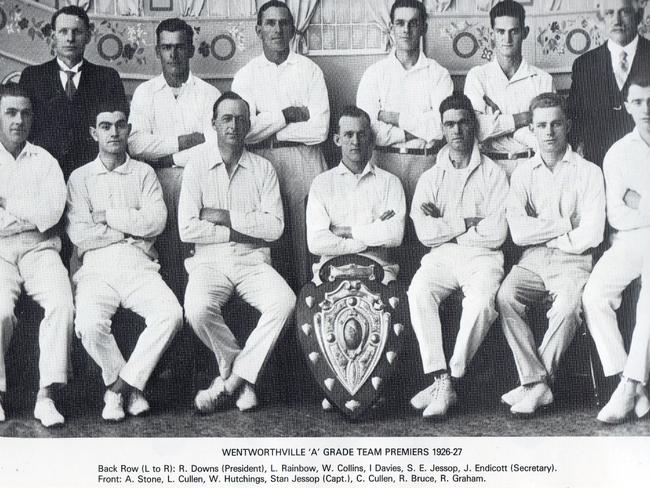 Wentworthville's 1926/27 Parramatta District Cricket Association premiership-winning team