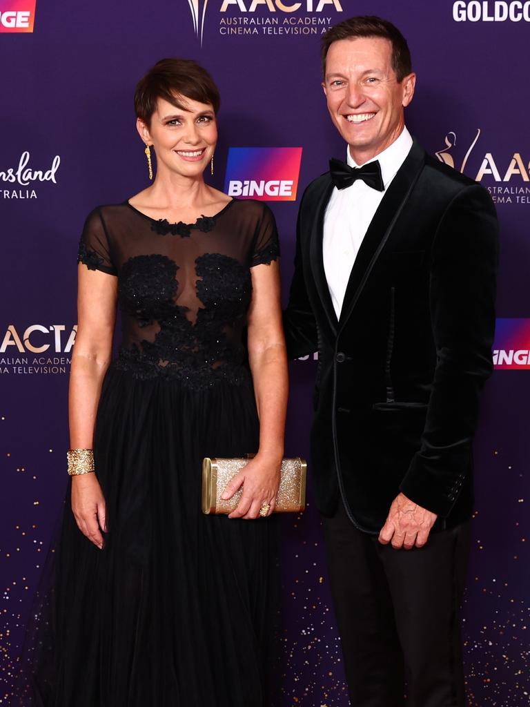 Tasma Walton and Rove McManus. Photo: Chris Hyde/Getty Images for AFI