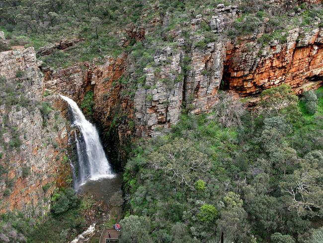 MORIALTA FALLS - from Crows Nest lookout - pic Mike BURTON