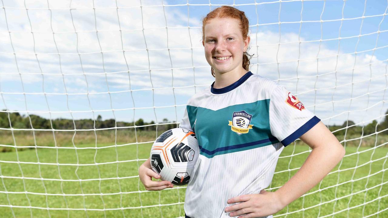 Chancellor State College Football academy. Jessica Stafford. Picture: Patrick Woods.