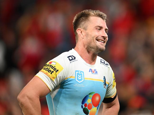 Kieran Foran of the Titans smiles after a Titans win. Picture: Matt Roberts/Getty Images.