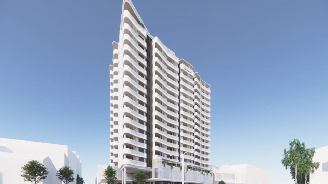 The new plans for social and affordable housing in a 17-level tower in Nerang Street, Southport that will contain 150 affordable homes.