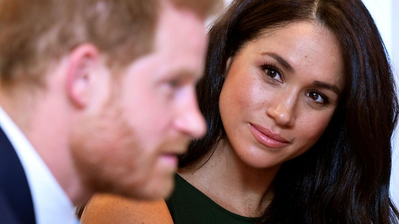 Harry and Meghan are said to be ‘in a very good place’ one year after shock Megxit statement. Picture: Toby Melville/AFP