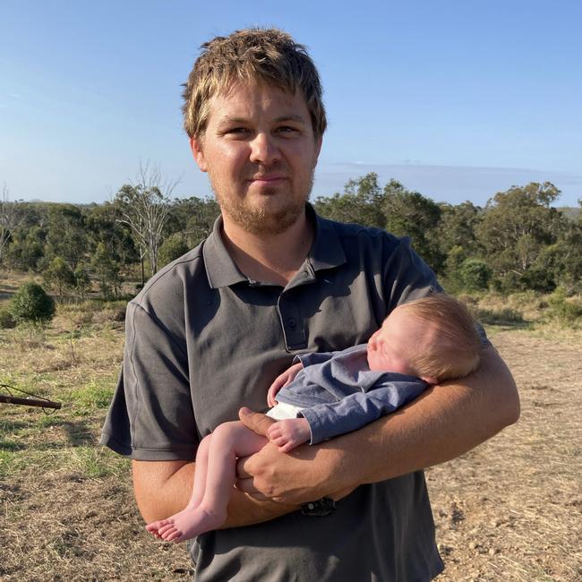 Mount Larcom father, Paul Sorensen and his wife recently endured an overnight drive from Gladstone to Rockhampton to give birth to their daughter after they were turned away amid Gladstone's maternity unit bypass. Picture: Nilsson Jones