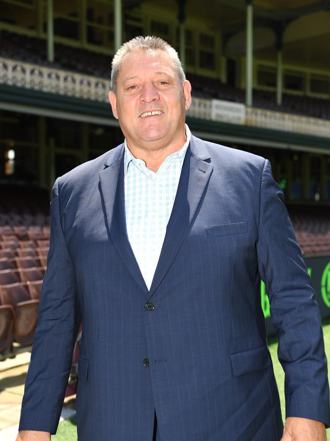 Former footballer Steve Roach says he’s on board with Anthony Field’s dream to buy the Wests Tigers and bring back Balmain. Picture: Tracey Nearmy.