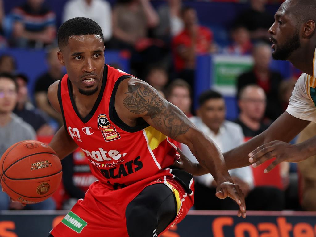 Bryce Cotton in action against the JackJumpers. Picture: Paul Kane/Getty Images