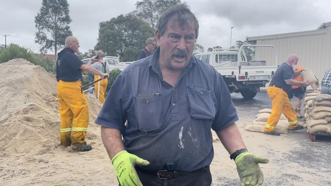 Heyfield Fire Brigade First Lieutenant Phil Graham said Tinamba could be impacted by the flood in the next eight to 10n hours. Picture: Jack Colantuono