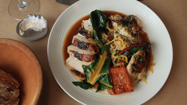 Roast Chicken at Seans restaurant at North Bondi. John Feder/The Australian