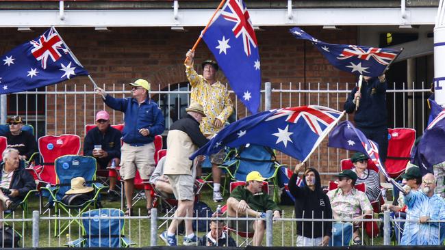 Australian supporters at Port Elizabeth. Picture: AP
