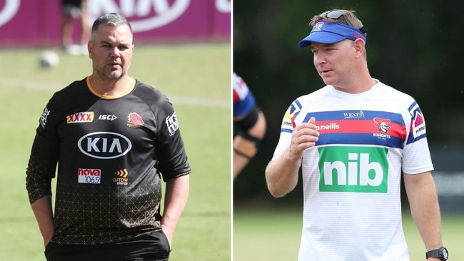 (L-R) Anthony Seibold might find a home with mate Adam O'Brien and the Knights.