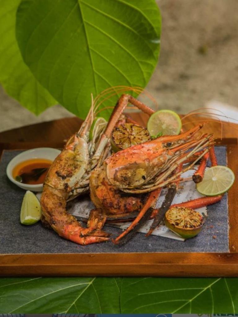 Freshly caught sea critters at the Standard. Picture: The Standard Maldives