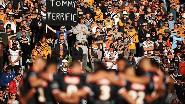 Fans attending the tribute match were left fuming after the Tigers trailed 28-6 at the break. Picture: Getty Images