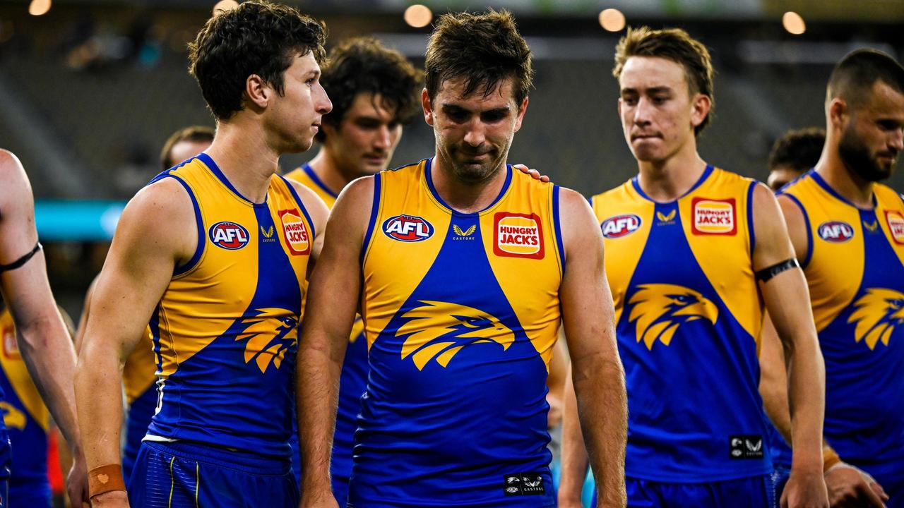 Andrew Gaff is a shadow of himself as the Eagles find themselves struggling after Covid and injuries.