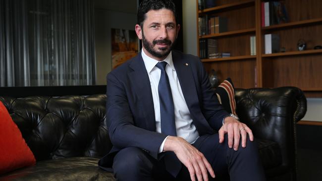 Seven Group’s Ryan Stokes led the market with his 2021 partial bid for Boral which he is now following up to mop-up the minorities. Picture: Britta Campion / The Australian