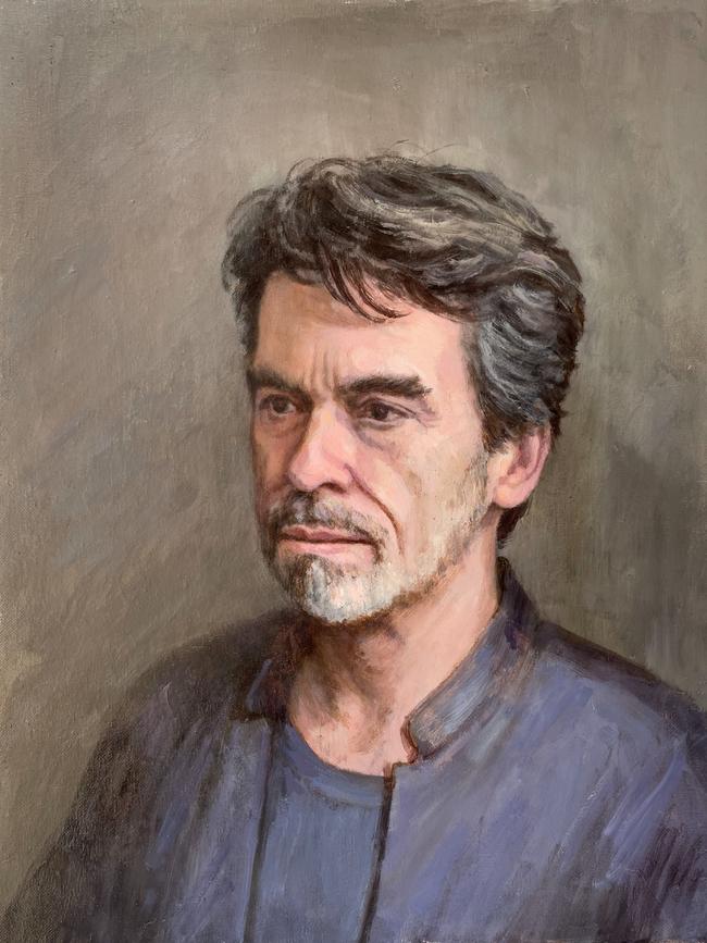 A portrait of Allen painted by his wife, Michelle Hiscock, was submitted for this year’s Archibald Prize