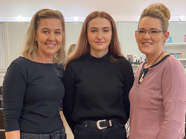 Paula Wilkinson, apprentice Tahlia Lette and Nikki Guyatt-Linsket (left to right). Photo/supplied