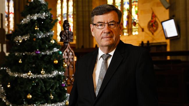 Archbishop Glenn Davies at St Andrew's Cathedral. Picture: Justin Lloyd