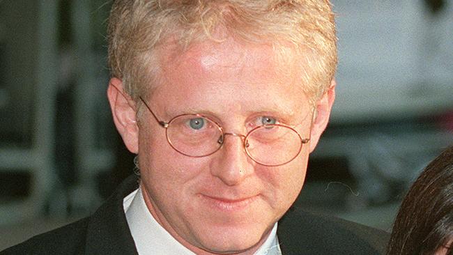 Film director Richard Curtis and TV presenter wife Emma Freud attend world premiere of 1999 film 'Notting Hill' at Leicester Square in London, 27/04/1999.