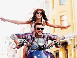 Rides a motorbike? Boyfriend. Fun boyfriend, but boyfriend never the less. Picture: g-stockstudio